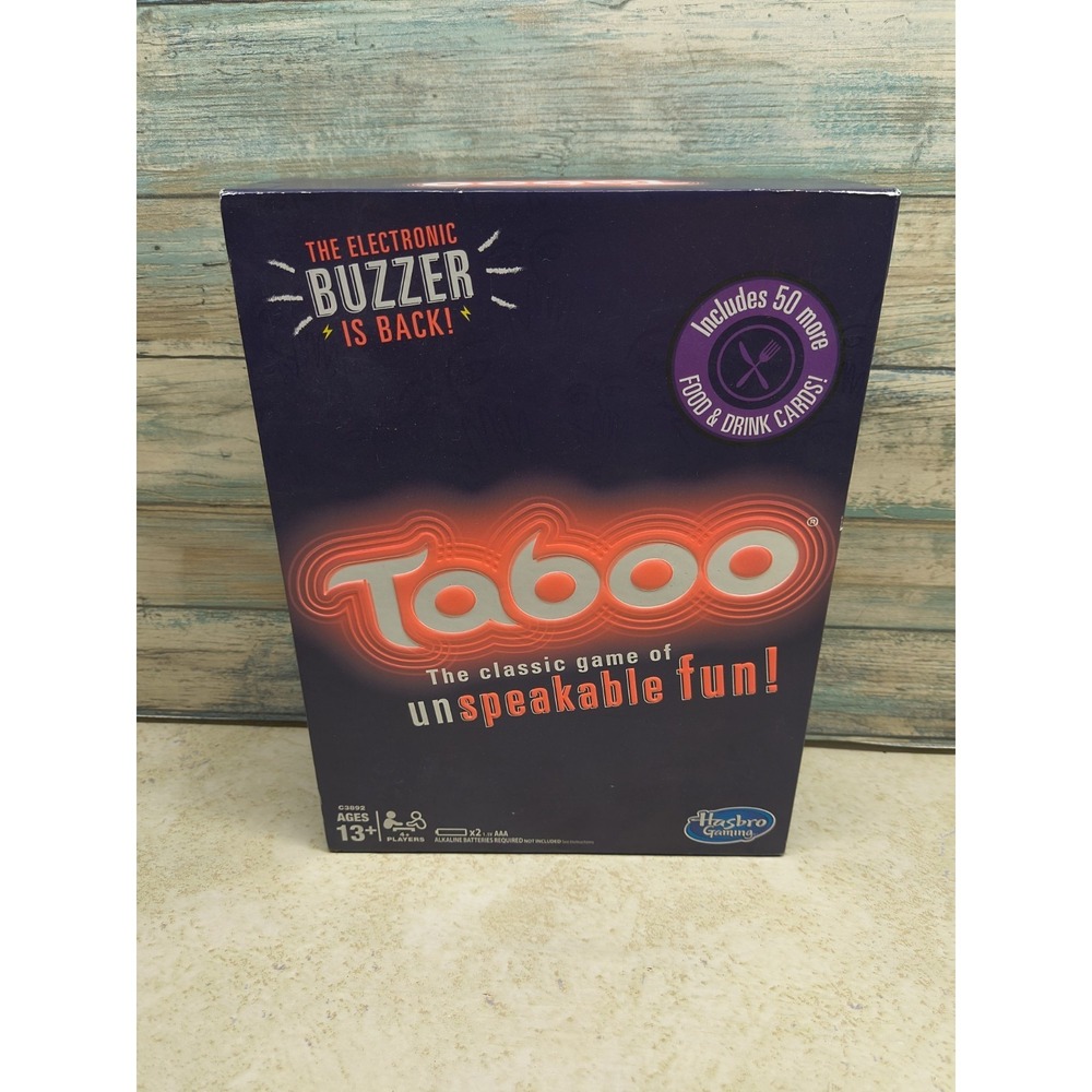 TABOO The Classic Game Of Unspeakable Fun With Electronic Buzzer Complete